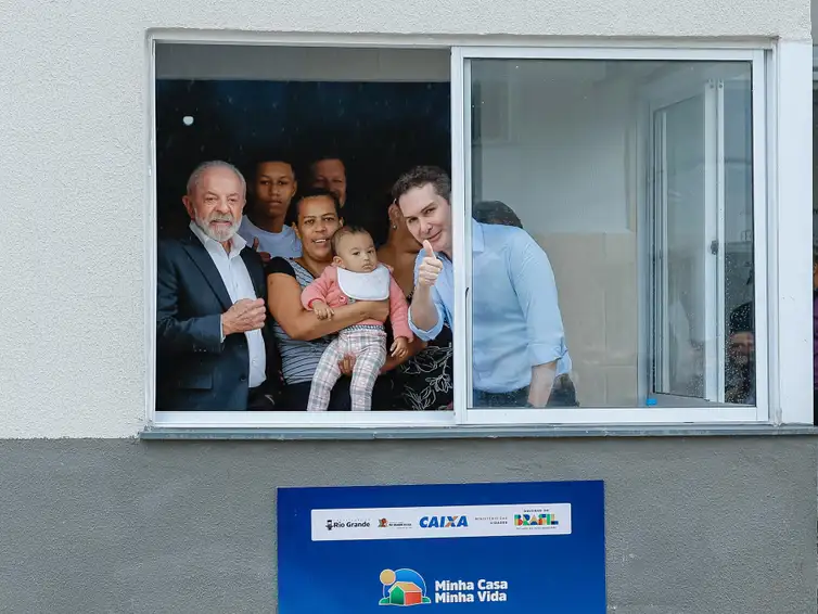 Entidades (RS), 20/01/2026 - Presidente da República, Luiz Inácio Lula da Silva, durante cerimônia de entrega de 1.276 unidades habitacionais do Empreendimento Junção Rio Grande, no âmbito do Programa Minha Casa, Minha Vida. Foto: Ricardo Stuckert/PR