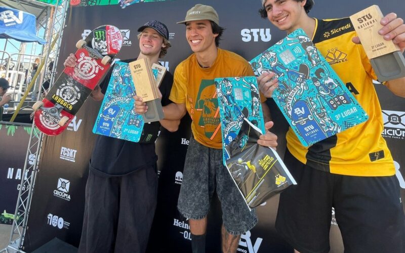 Pedro Carvalho e Isadora Pacheco conquistam o título do Skate Total Urbe em Criciúma