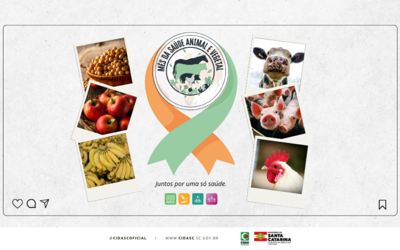 Cidasc celebra mês da promoção da saúde animal e vegetal com ampla programação