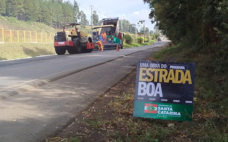 Estrada Boa: SC-350, no Meio-Oeste, passa por revitalização entre a BR-116 e a BR-153