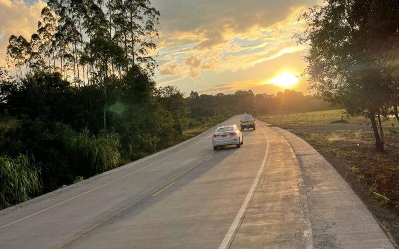 Estrada Boa: com pavimentação em concreto, SC-477 é liberada para o tráfego