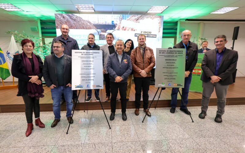 Governo do Estado e Casan inauguram reservatórios no Noroeste Catarinense