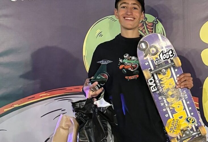 Nicolas Falcão integra a seleção brasileira de skate júnior e se prepara para disputar etapa do STU em casa