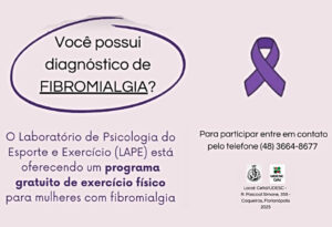 Pesquisa da Udesc Cefid oferece exercício físico em Florianópolis para mulheres com fibromialgia