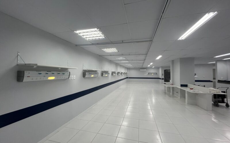 Saúde em Obras: Revitalização do Pronto-Socorro do Hospital Regional de Joinville avança com mais de 80% de entrega