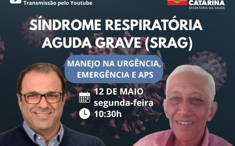 Saúde promove Webaula sobre Síndrome Respiratória Aguda Grave: Manejo na urgência, emergência e APS