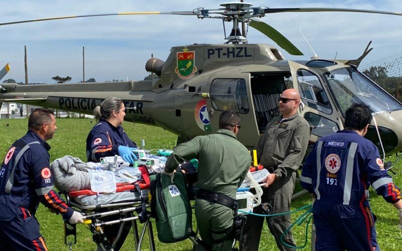 Serviço aeromédico do SAMU atende de forma definitiva a Serra Catarinense