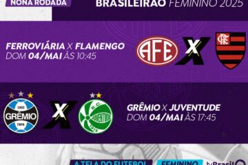 TV Brasil transmite dois jogos do Brasileirão Feminino neste domingo