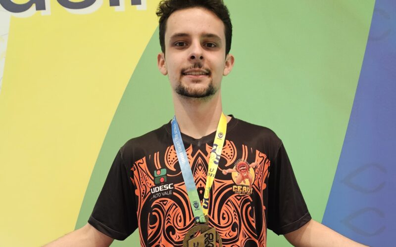 Aluno da Udesc Alto Vale representará o Brasil no mundial universitário de Tênis de Mesa