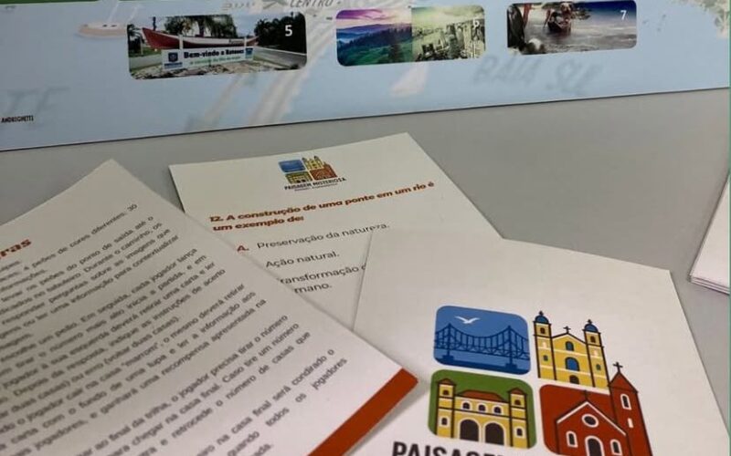 Alunos de Geografia da Udesc Faed criam jogo de tabuleiro infantil com paisagens da Capital