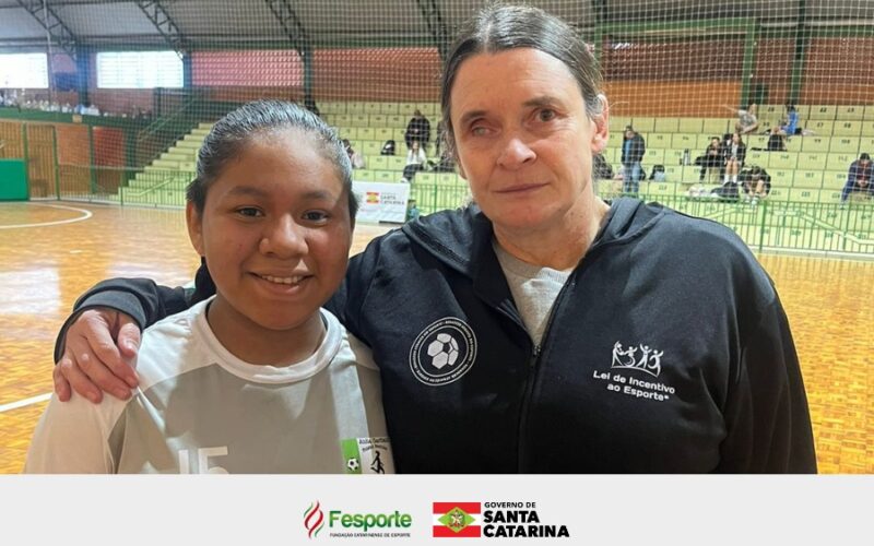 Atleta de comunidade de Roraima marca presença nos Jogos Escolares de Santa Catarina