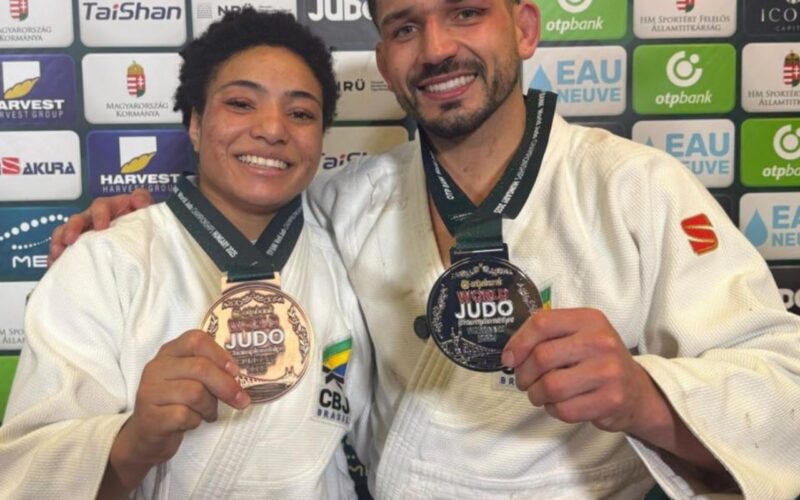Brasil fatura prata e bronze no 3º dia do Mundial de Judô na Hungria