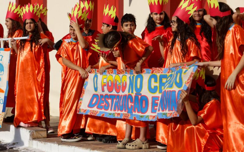Crianças debatem mudanças climáticas em Goiás