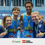 Equipe catarinense de basquete conquista título do campeonato sul-brasileiro em duas categorias