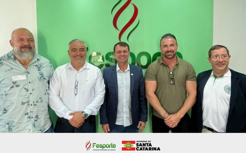Fesporte recebe representantes da Federação Catarinense de Pesca e Desportos Subaquáticos