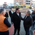 Governador em exercício avalia estragos causados por vendaval e tempestade em Abelardo Luz