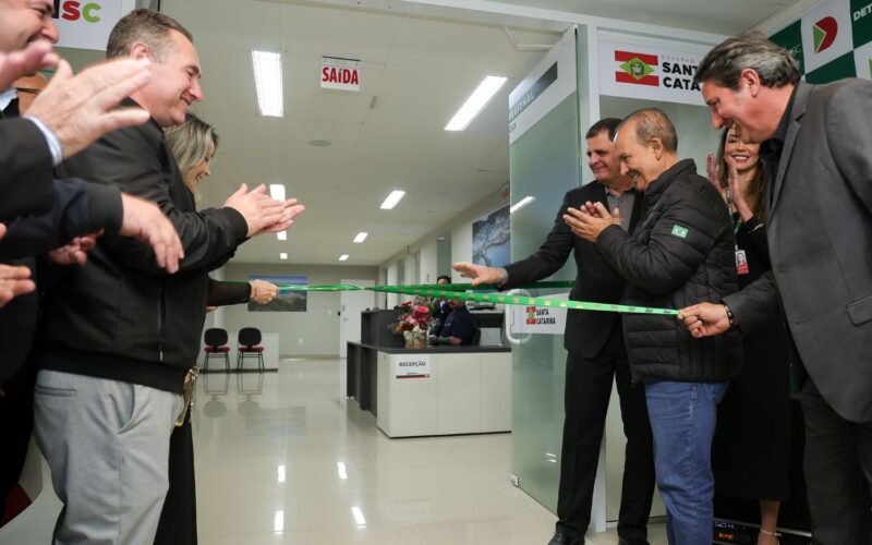 Governo do Estado inaugura Agência Regional do Detran em Palhoça com modelo de atendimento unificado