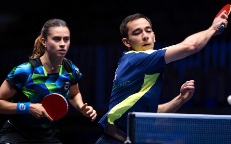 Hugo Calderano e Bruna Takahashi vão à final de torneio na Eslovênia