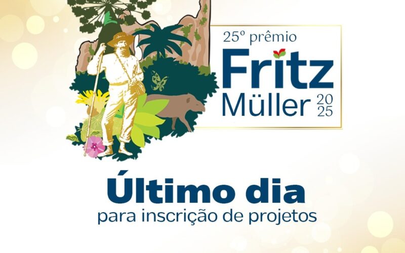 Inscrições para o Prêmio Fritz Müller terminam nesta segunda-feira