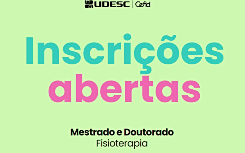Pós-graduação em Fisioterapia da Udesc Cefid abre 33 vagas no mestrado e no doutorado