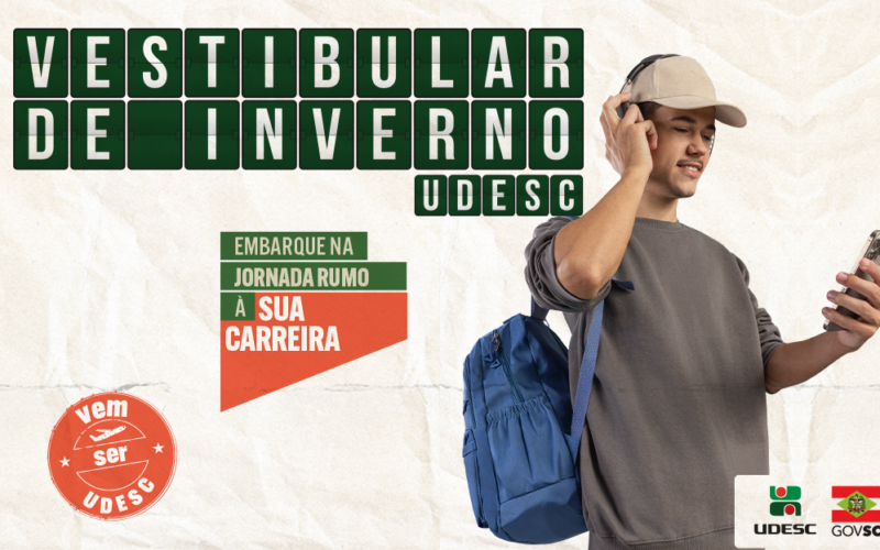 Prova presencial do Vestibular de Inverno 2025 da Udesc ocorre neste domingo
