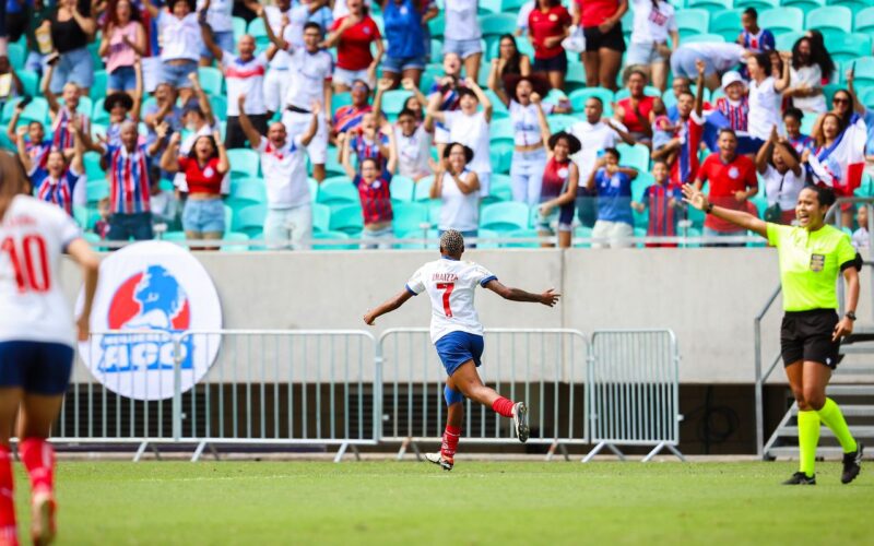 Rhaizza marca três e Bahia derrota Ferroviária no Brasileiro feminino