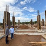 Saúde em Obras: Construção do Hospital Regional de Palhoça avança e recebe visita do secretário da Saúde