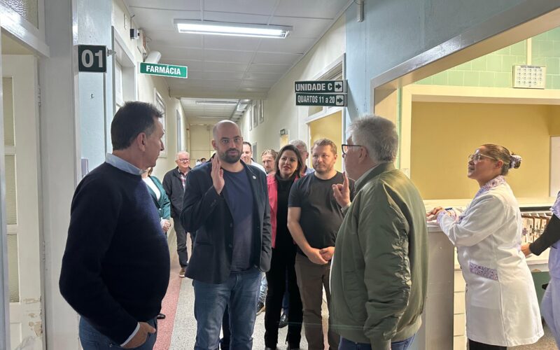 Secretário visita Hospital de Trombudo Central e reforça compromisso com a saúde no Alto Vale