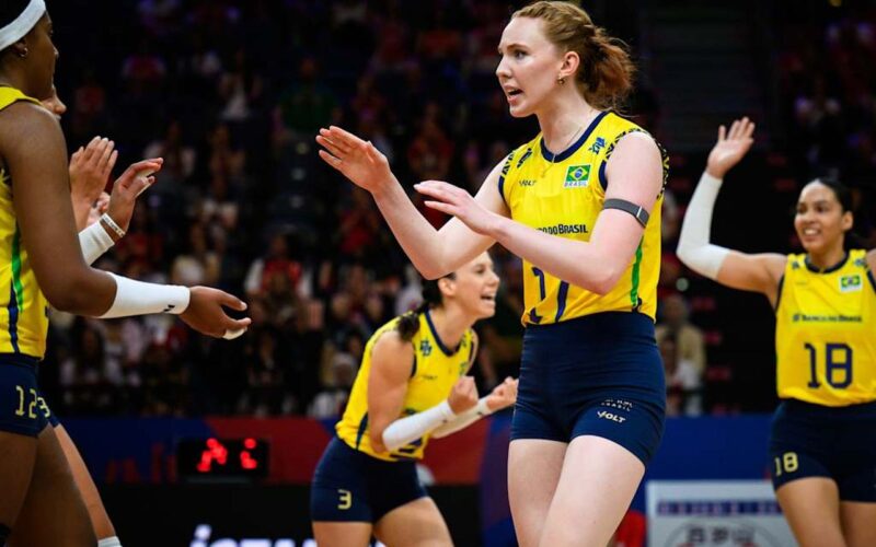 Vôlei: seleção feminina bate Bélgica na 2ª semana da Liga das Nações