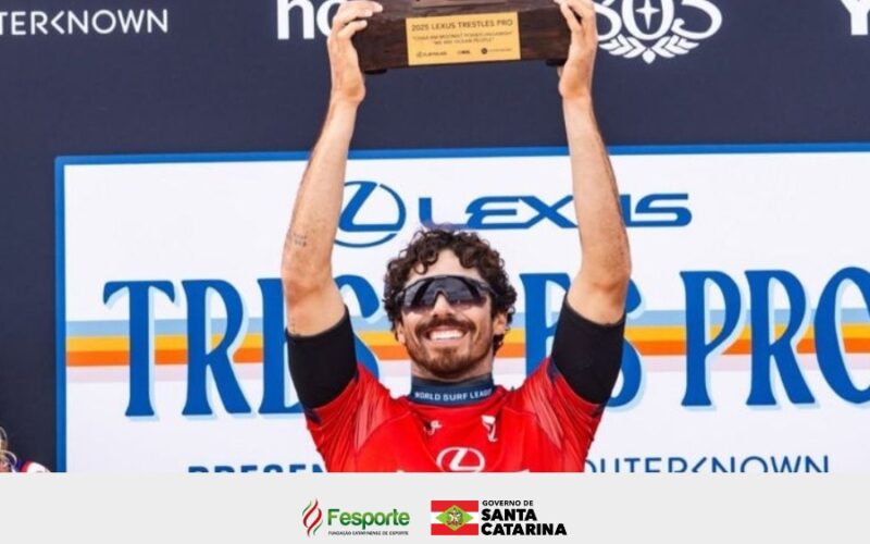 Yago Dora conquista título de etapa da World Surf League realizada na Califórnia