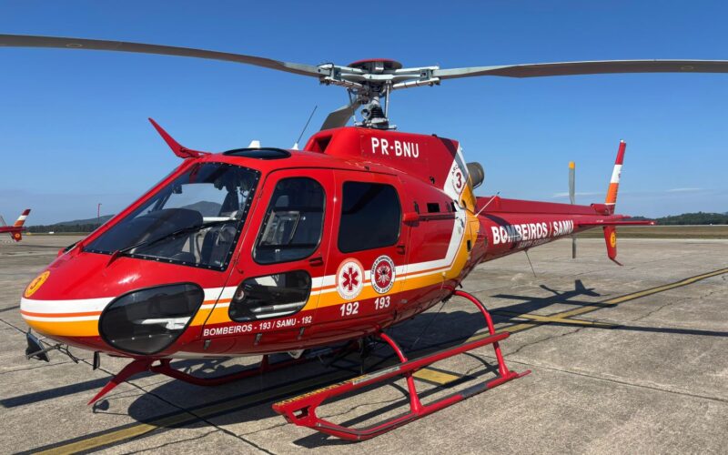 Aeronave Arcanjo 3 do Corpo de Bombeiros Militar retoma operações aéreas em Blumenau