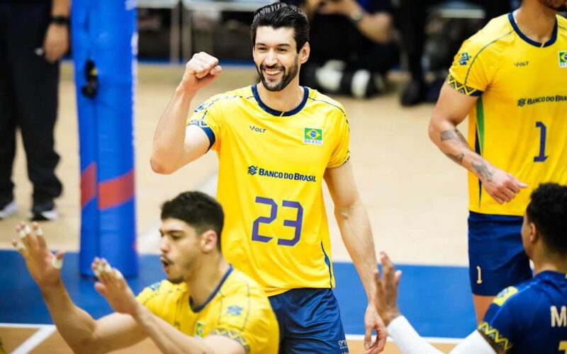 Brasil derrota Argentina e segue líder na Liga das Nações Masculina
