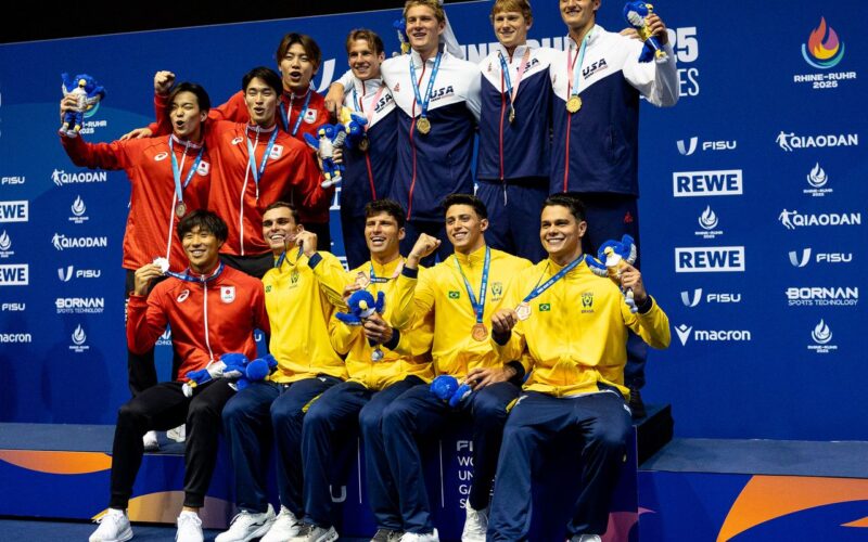 Brasil leva medalha na natação, a 1ª nos Jogos Mundiais Universitários