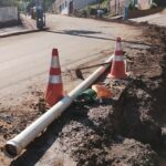 Casan faz obra para substituição de rede de água em Mondaí