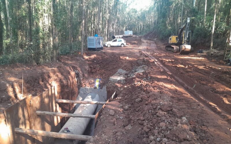 Casan inicia trecho de obra do Projeto Chapecozinho no interior de Chapecó