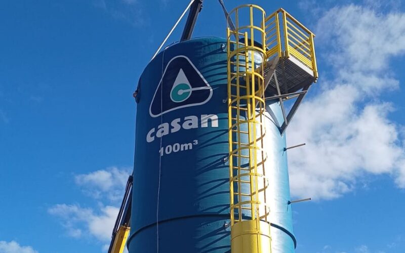 Casan instala novo reservatório em Água Doce