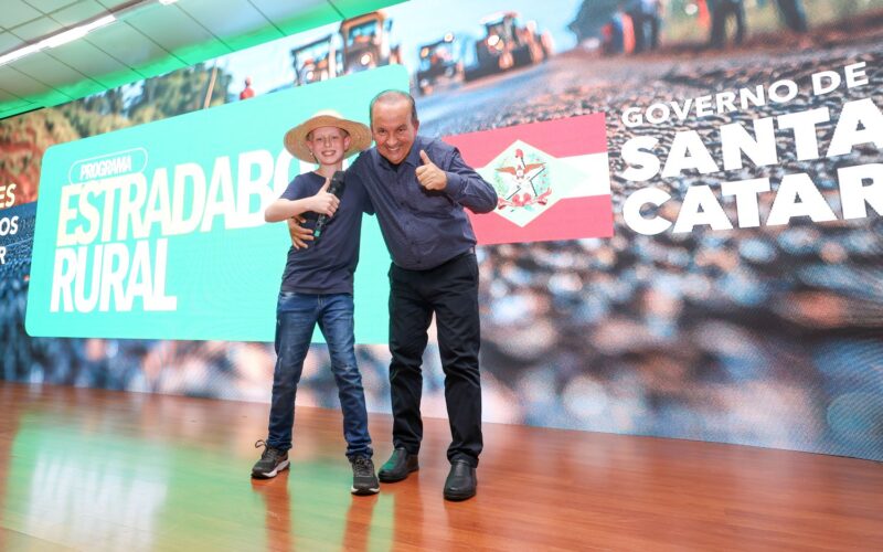 Estrada Boa Rural: governador Jorginho Mello lança programa que investe R$ 2,5 bilhões para transformar realidade da infraestrutura no interior de SC