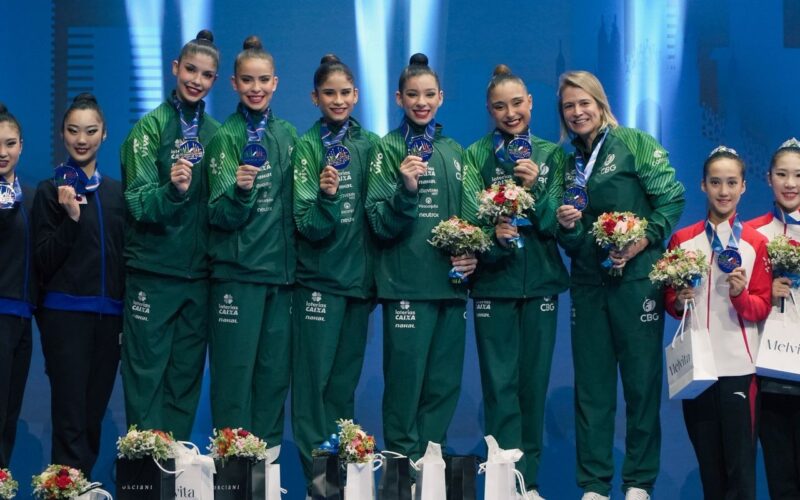 Ginástica rítmica: Brasil leva ouro inédito na Copa do Mundo, em Milão