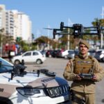 Governo do Estado realiza testes de reconhecimento facial com uso de drones no aniversário de Balneário Camboriú