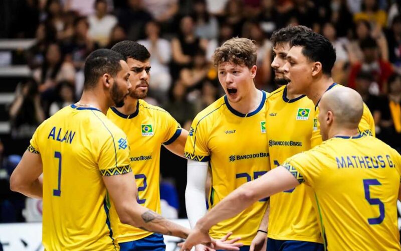 Liga das Nações: Brasil fecha 1ª fase na liderança e mira no mata-mata