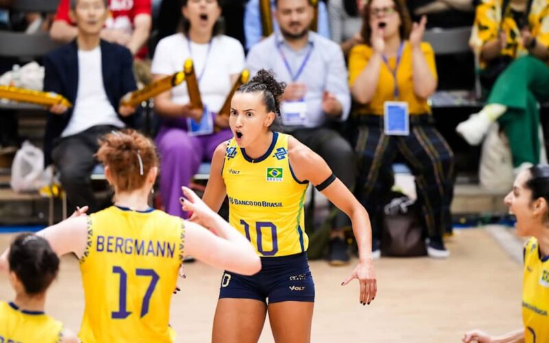 Liga das Nações de Vôlei: Brasil vence Polônia e assume vice-liderança