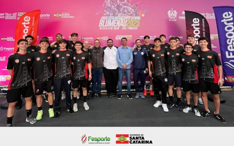 Seleção catarinense de handebol destaca apoio da Fesporte para a modalidade em Santa Catarina