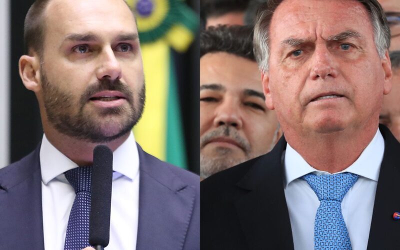 Em mensagem obtida pela PF, Eduardo Bolsonaro chama o pai de ingrato