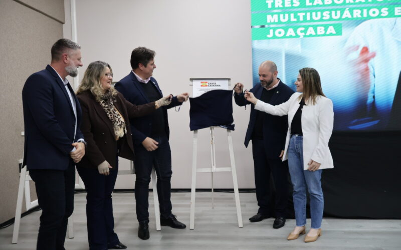 Fapesc e Unoesc inauguram laboratórios de pesquisa avançada em Videira e Joaçaba, estruturados com fomento de R$ 7,3 milhões do Governo do Estado
