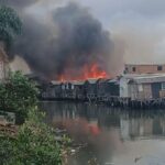 Incêndio volta a atingir comunidade em Santos e deixa feridos