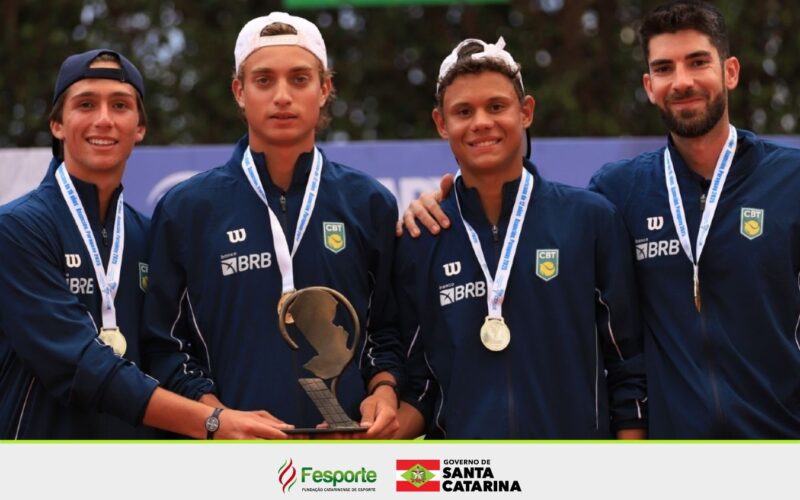 Tenista bolsista da Fesporte conquista o campeonato sul-americano com a seleção brasileira