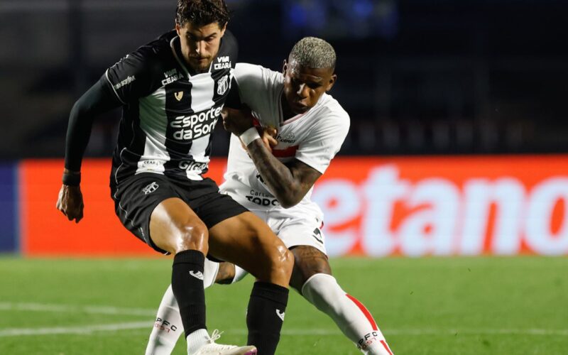 Ceará derrota São Paulo no encerramento da 25ª rodada do Brasileiro