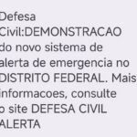 Defesa Civil testa aviso de desastre via celular no DF, GO, MS e MT