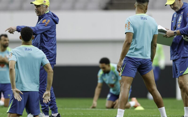 Ancelotti aposta no esquema 4-4-2 diante da Coreia do Sul