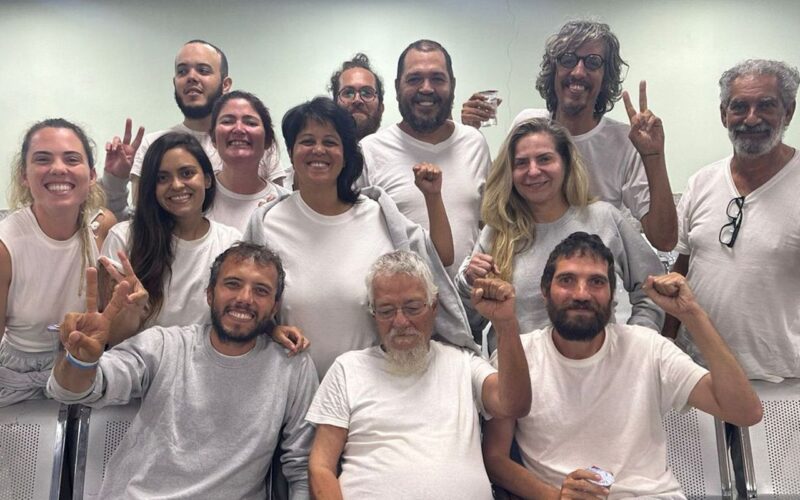 Brasileiros da Flotilha Global Sumud são libertados na Jordânia